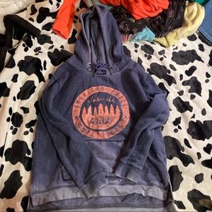 american eagle distressed hoodie